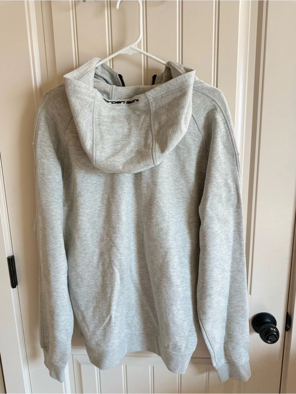Jordan Light Gray Dri-FIT Full-Zip Hoodie with Black Trim